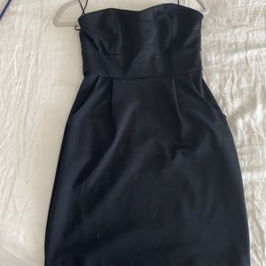 LC Lauren Conrad black strapless dress w/ pockets